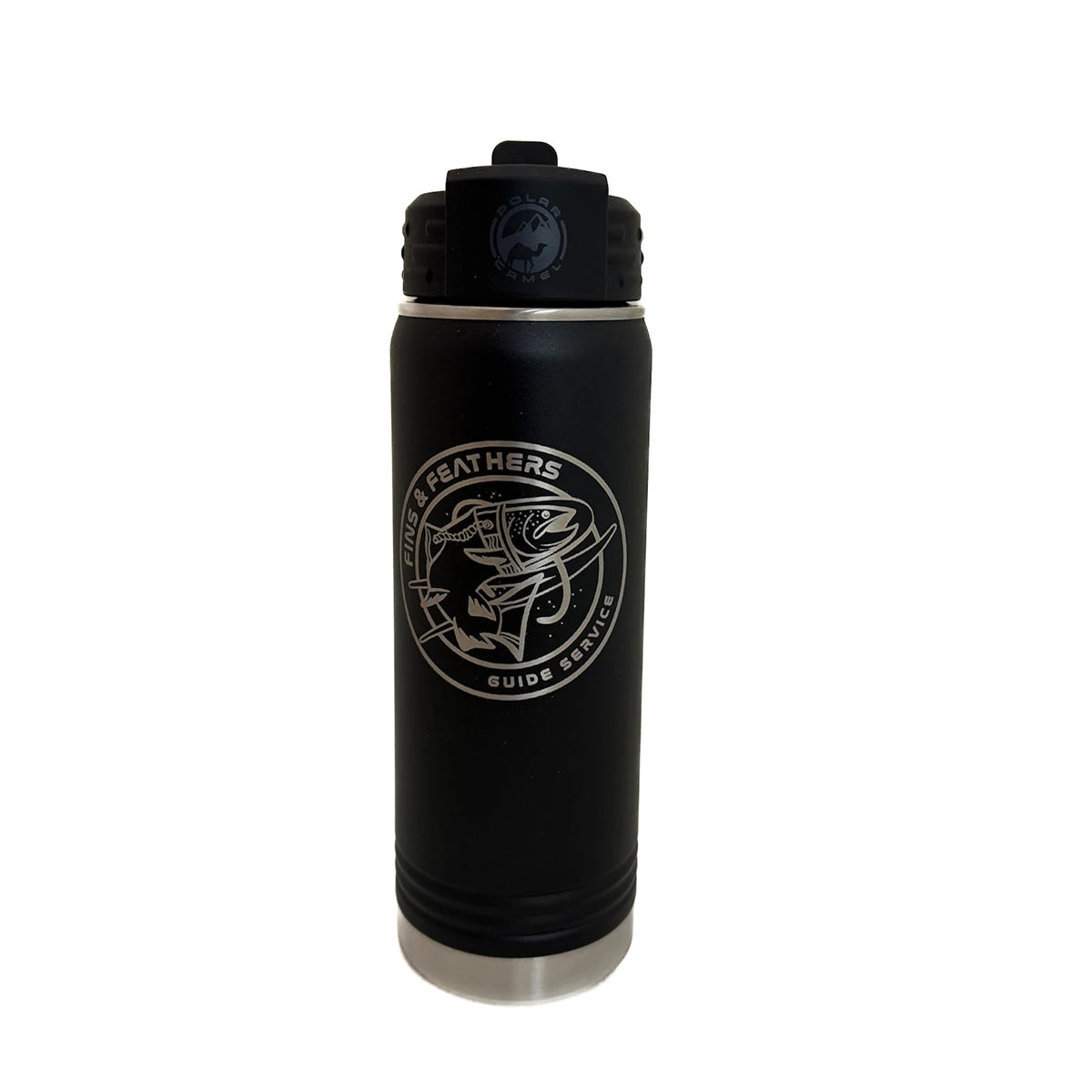 Fins and Feathers GS Spacetrout Logo 20 oz. Water Bottle
