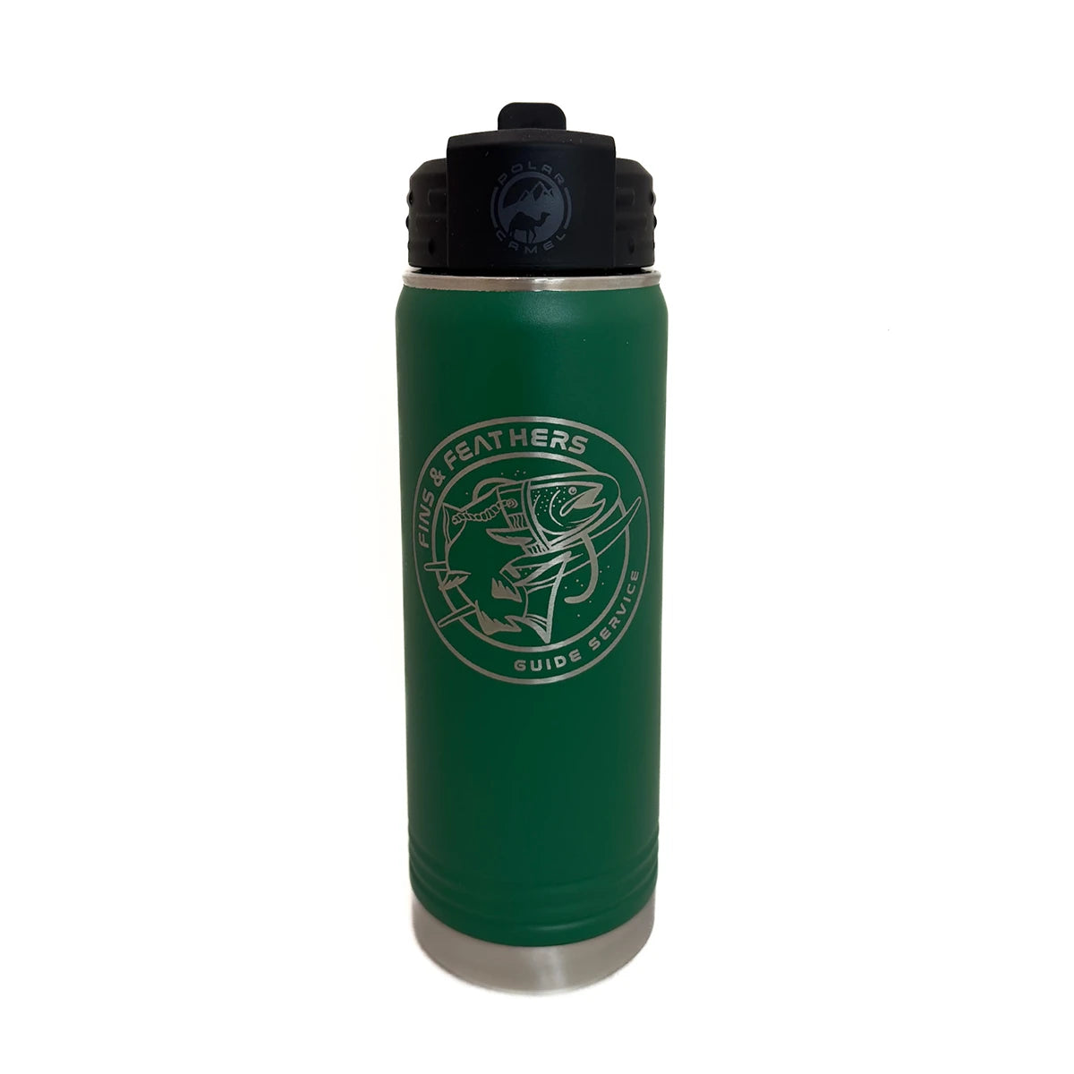 Fins and Feathers GS Spacetrout Logo 20 oz. Water Bottle