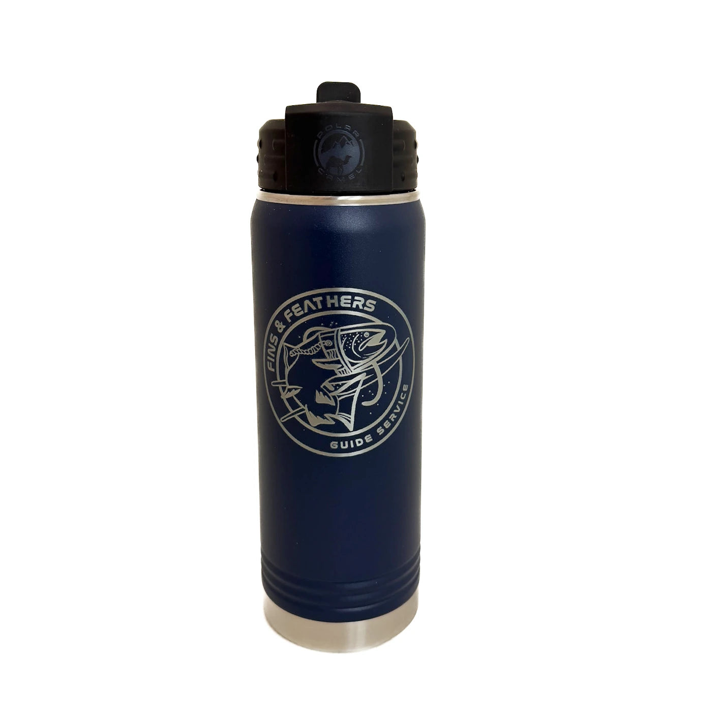 Fins and Feathers GS Spacetrout Logo 20 oz. Water Bottle