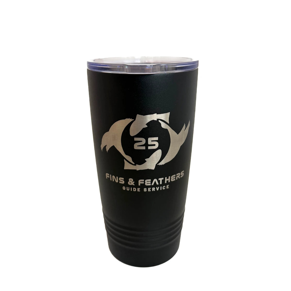 Fins and Feathers GS 25 Year Anniversary Logo Tumbler