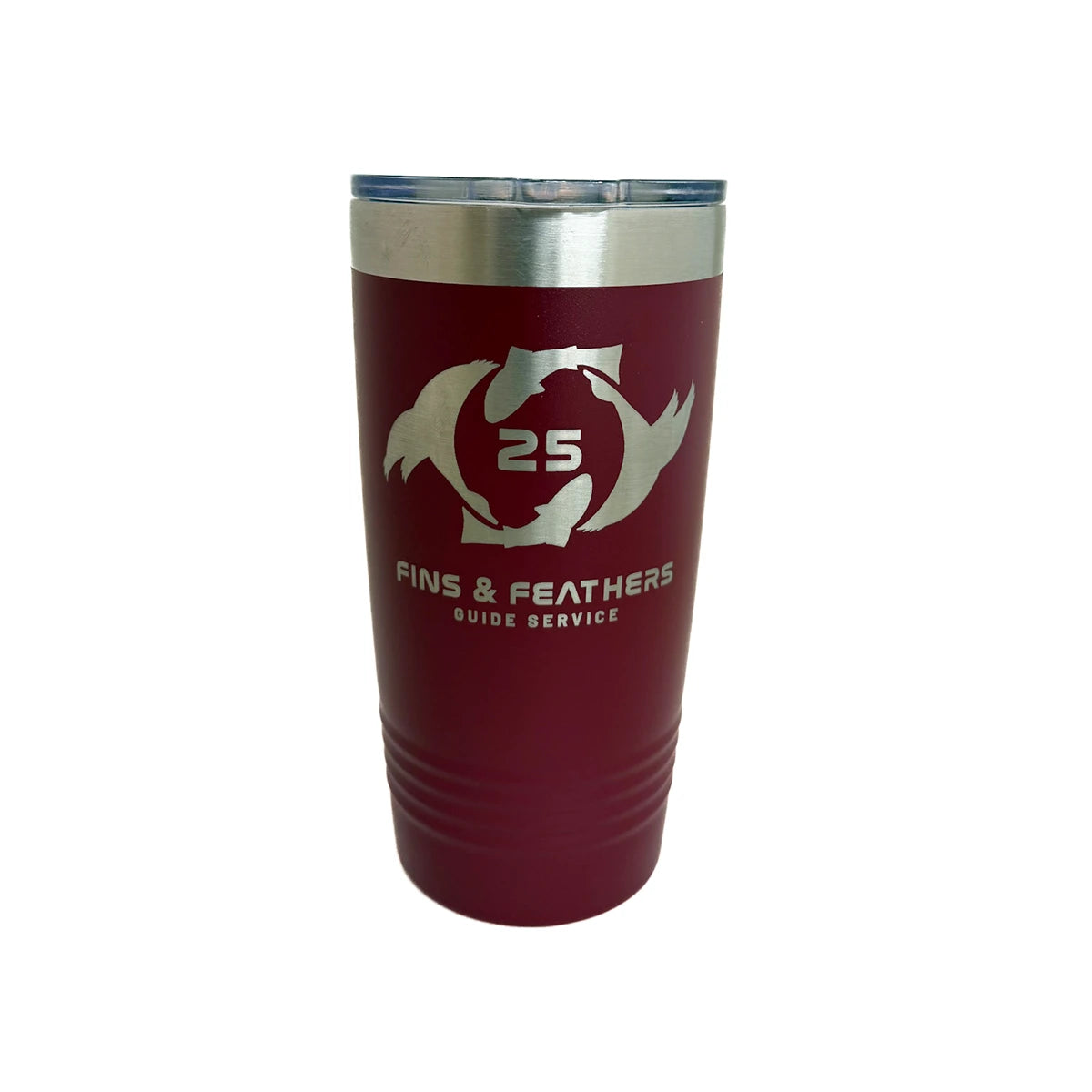 Fins and Feathers GS 25 Year Anniversary Logo Tumbler