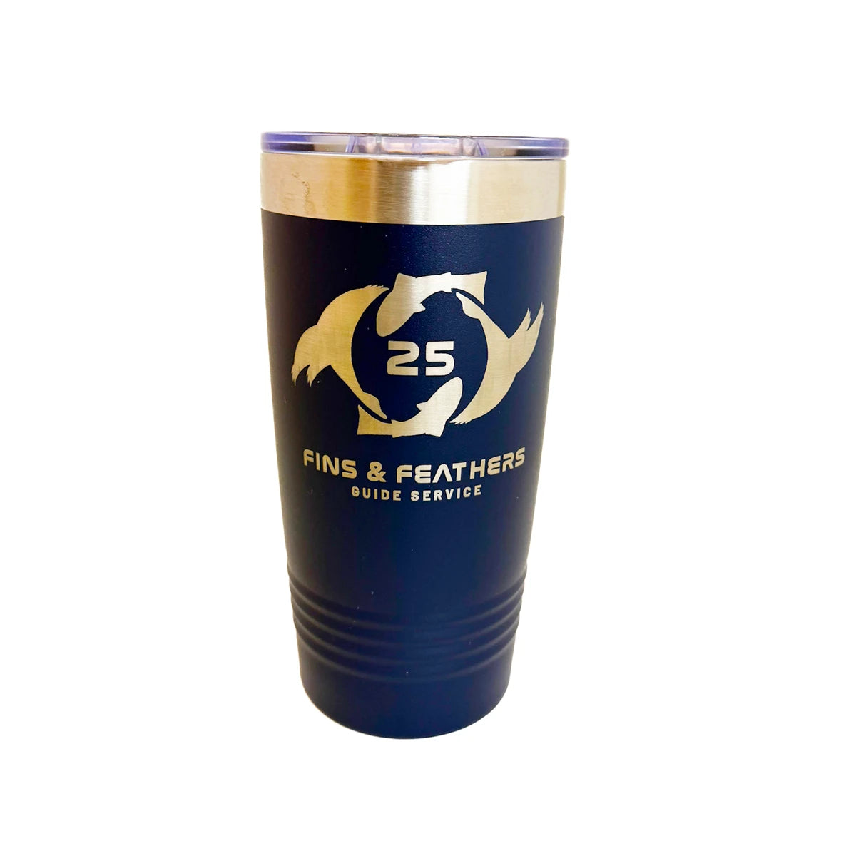 Fins and Feathers GS 25 Year Anniversary Logo Tumbler