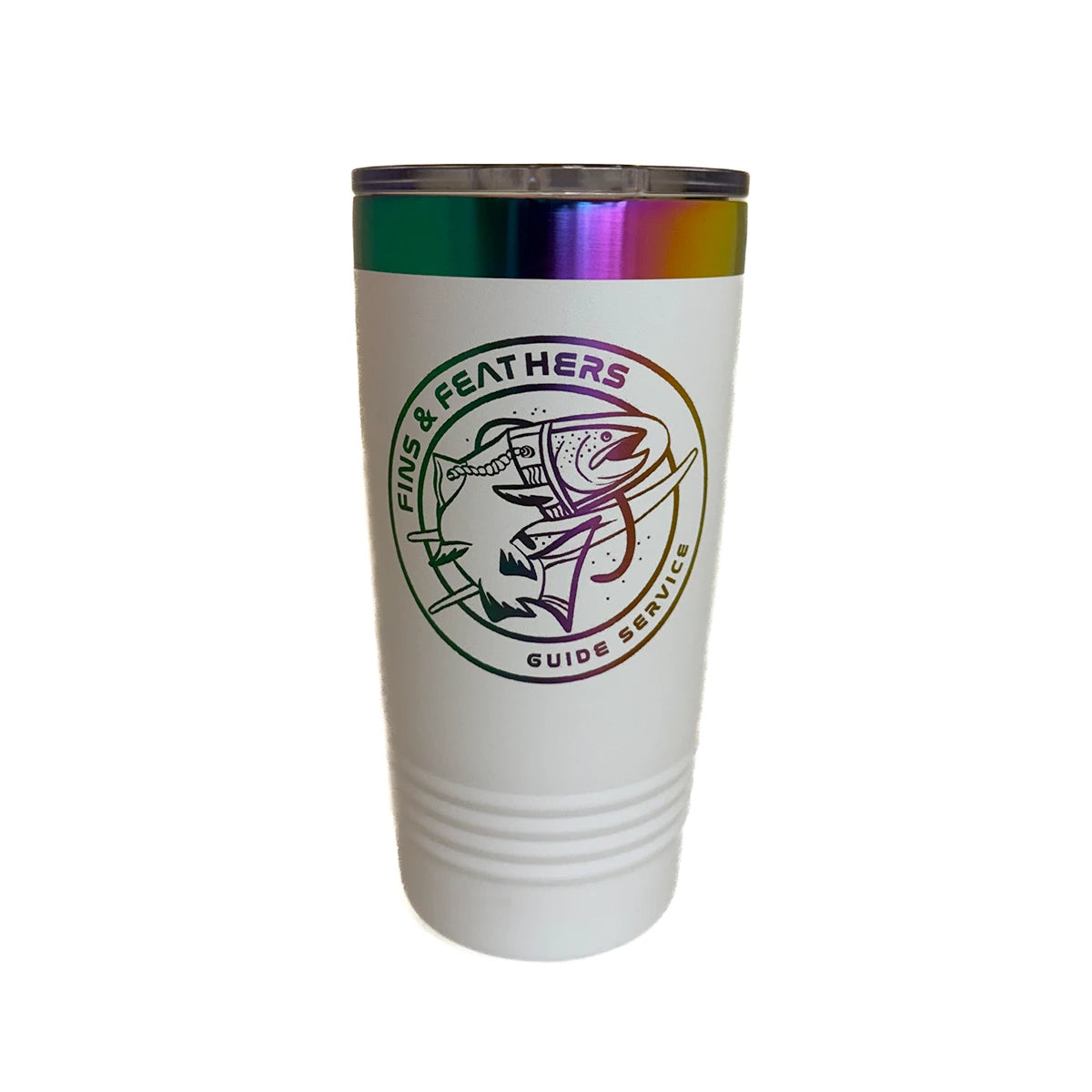 Fins and Feathers GS Spacetrout Logo Tumbler