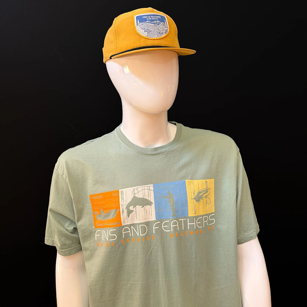 Fins and Feathers Guide Service Impressions Logo T