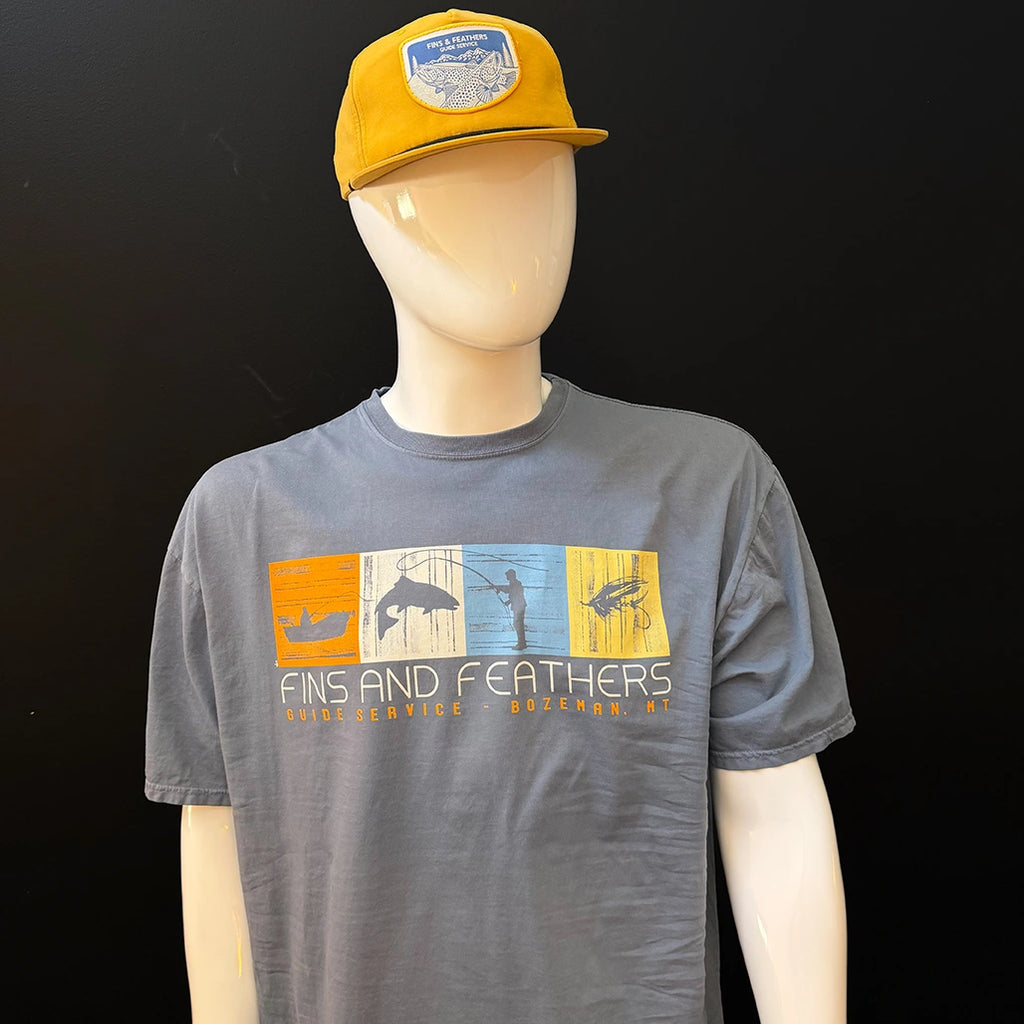 Fins and Feathers Guide Service Impressions Logo T