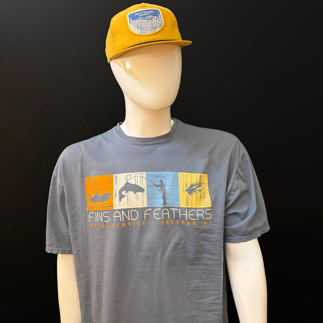 Fins and Feathers Guide Service Impressions Logo T