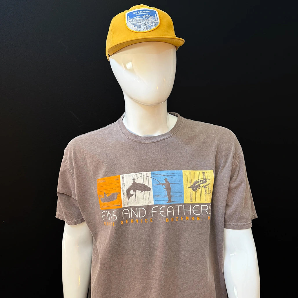 Fins and Feathers Guide Service Impressions Logo T